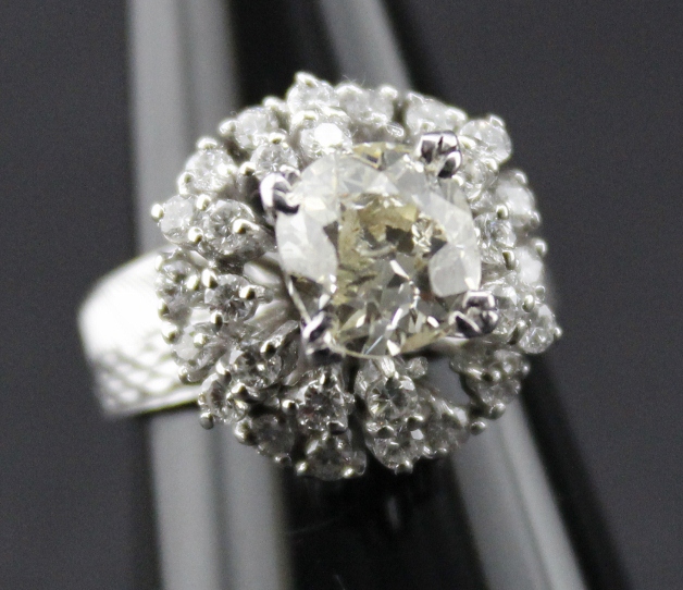 (image for) 1.7 Carats Old Cut Diamond Ring